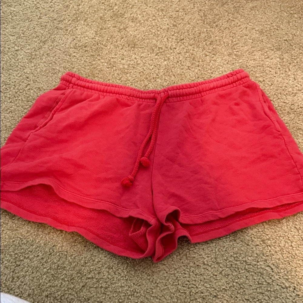 Universal Thread Women's Vibrant Red Athletic Shorts